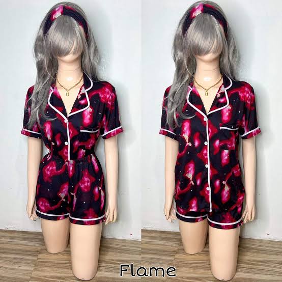 Sleep wear polo shorts terno