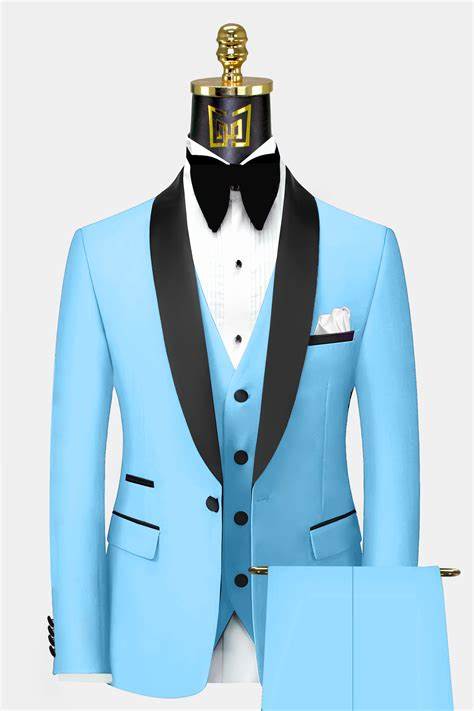 Baby Blue Tuxedo Suit