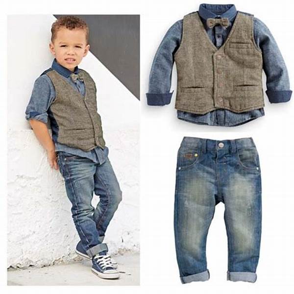 Denim Pants and long Sleeve with vest