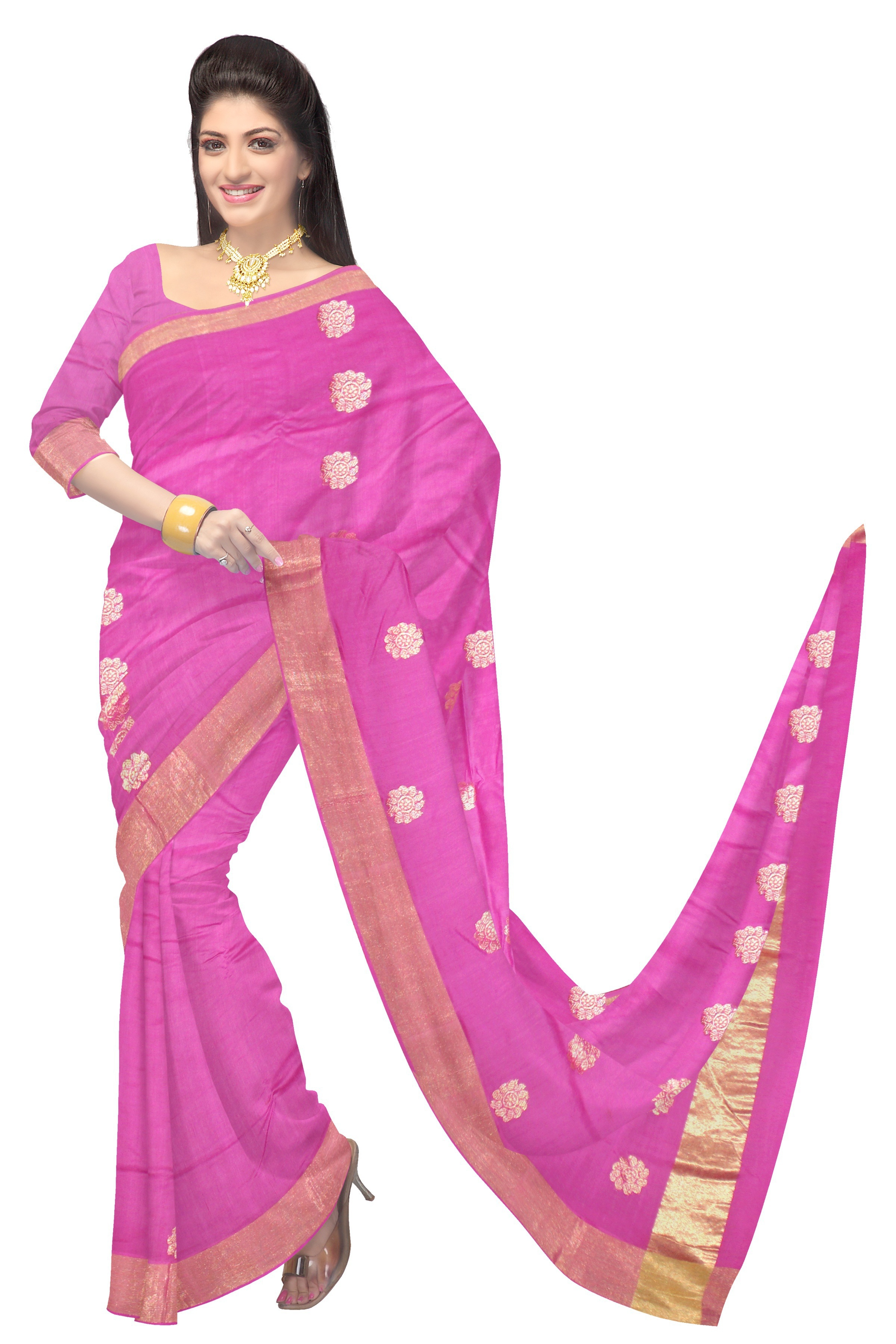 Pink Saree